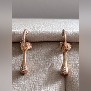 Pandora Elegant Rose Gold Drop Earrings